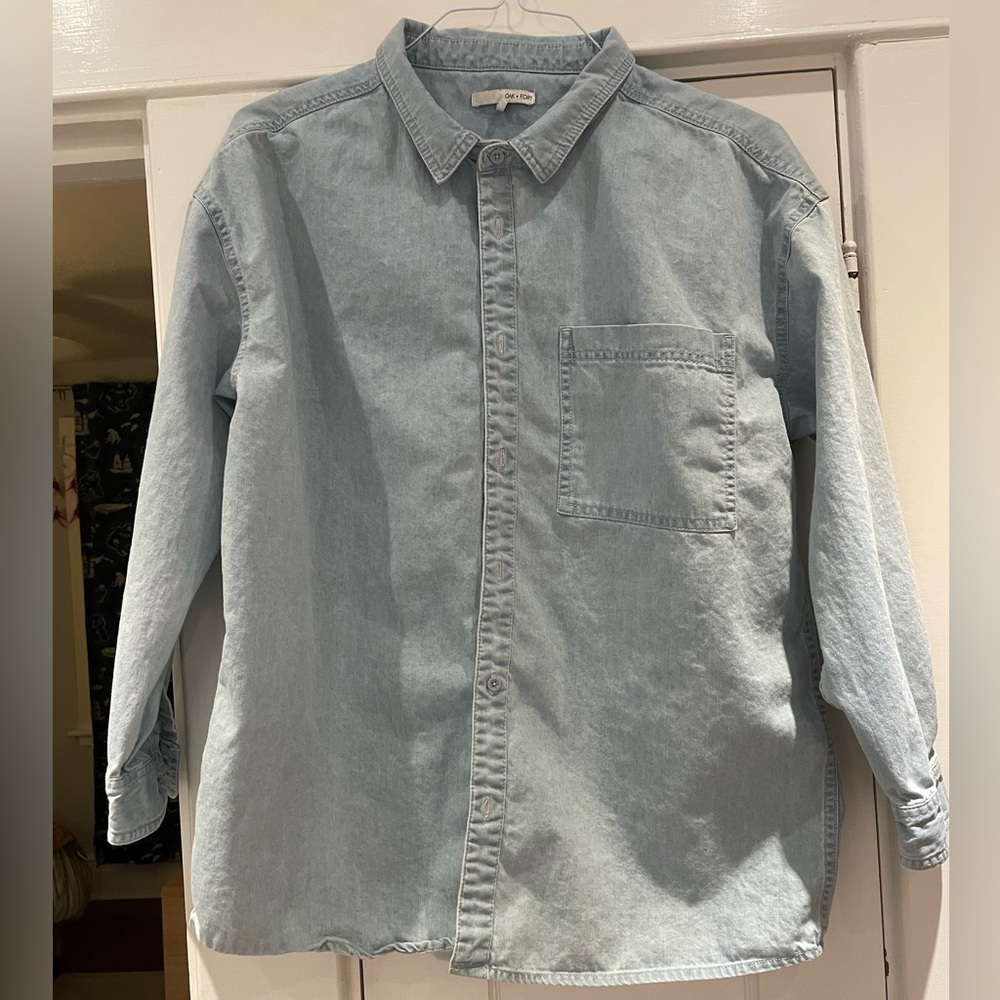 Oak + Fort Denim Button Down